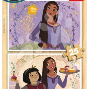 Dřevěné puzzle Wish Educa 2 x 25 dílků