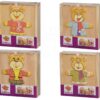 Dřevěné puzzle medvěd Bear Puzzle Eichhorn 20 dílů s vyměnitelným oblečením od 24 měsíců - Image 2