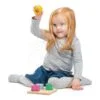 Dřevěné tvary s funkcemi Visual Sensory Tray Tender Leaf Toys na podložce 4 druhy od 18 měsíců - Image 2