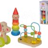 Dřevěný didaktický set Educational Set Eichhorn labyrint skládací klaun a pejsek na kolečkách od 12 měsíců - Image 2