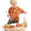 Dřevěný hudební stůl Musical Table Tender Leaf Toys s bubny xylofonem píšťalkou - Image 3