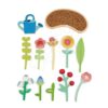 Dřevěný květinový záhon Flower Bed Tender Leaf Toys s květinami a konví - Image 2