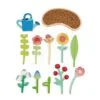 Dřevěný květinový záhon Flower Bed Tender Leaf Toys s květinami a konví - Image 2