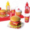 Écoiffier dětský set s hamburgery 100% Chef 2623 červený
