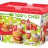 Écoiffier dětský set s hamburgery 100% Chef 2623 červený - Image 3