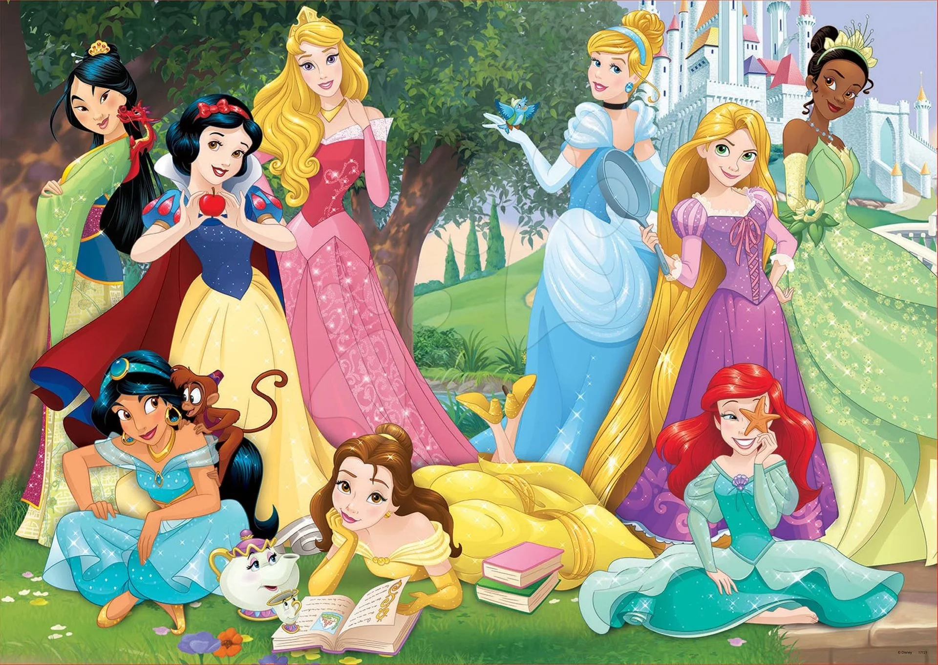 Educa Puzzle Disney Princess 500 dílků a fix lepidlo 17723 - Obrázek 2