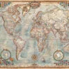 Educa Puzzle Politická mapa světa 1 500 dílů 16005 barevné - Image 2