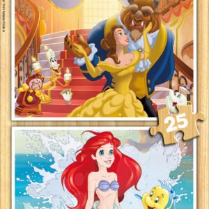 Educa dětské dřevěné puzzle Disney Princezny 17164