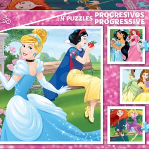Educa dětské progresivní puzzle Disney Princezny 17166