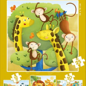 Educa dětské puzzle Záchranáři Zvířátka progresivní 17147