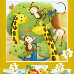 Educa dětské puzzle Záchranáři Zvířátka progresivní 17147