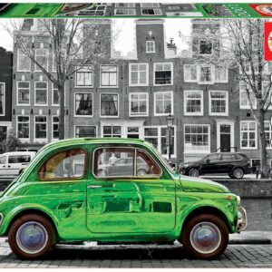 Educa puzzle Black&White Car in Amsterdam 1000 dílků a fix lepidlo 18000