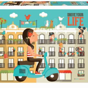Educa puzzle Drive your life a fix lepidlo 17987