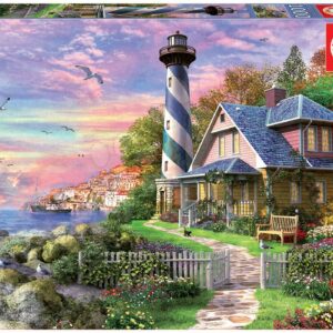 Educa puzzle Lighthouse at Rock Bay 1000 dílků a fix lepidlo 17740