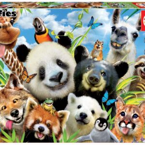 Educa puzzle Llama drama Selfie 1000 dílků a fix lepidlo 18117