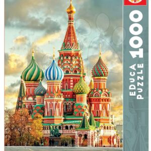 Educa puzzle St. Basil´s Cathedral Moscow 100 dílků a fix lepidlo 17998