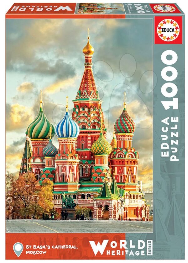 Educa puzzle St. Basil´s Cathedral Moscow 100 dílků a fix lepidlo 17998