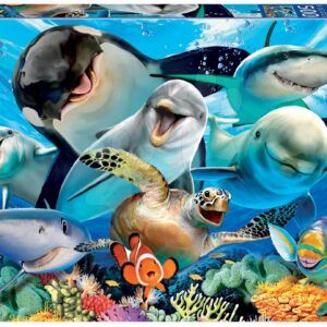 Educa puzzle Underwater selfies 500 dílků + fix lepidlo 17647