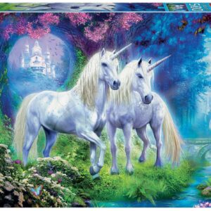 Educa puzzle Unicorns in the forest 500 dílků a fix lepidlo 17648