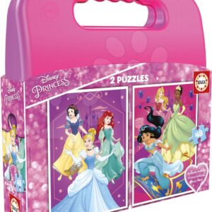 Educa puzzle v kufříku Disney Princess 2x48 dílků 17640