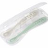 Ergonomické lžičky 1st Age Silicone Spoons Beaba Grey & Sage ze silikonu k samostatnému jídlu 2 kusy od 4 měsíců - Image 2
