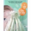 Ergonomické lžičky 2nd Age Silicone Spoons Beaba Velvet Grey & Sage Green ze silikonu k samostatnému jídlu 4 kusy od 8 měsíců - Image 2