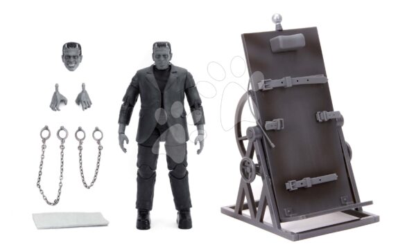 Figurka Frankenstein Deluxe Next Level Jada s pohyblivými částmi a doplňky výška 15 cm