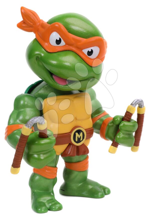 Figurka sběratelská Turtles Michelangelo Jada kovová s pohyblivými rameny výška 10 cm