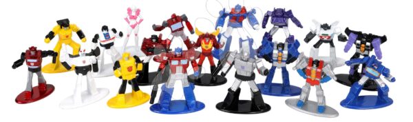 Figurky sběratelské Transformers Nano Wave 1 Jada kovové sada 18 druhů výška 4 cm
