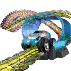 Flexibilní autodráha Flextrem Neon Set Smoby svítící ve tmě v různých barvách 2