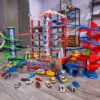 Garáž 7patrová se 2 motorizovanými výtahy Super City Garage Majorette se zvukem a světlem elektronický vláček a 6 kovových autíček od 5 let - Image 3
