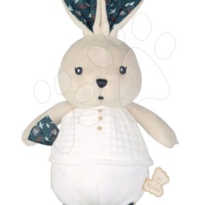Hadrová panenka zajíček Nature Rabbit Doll K'doux Kaloo bílý 25 cm z jemného materiálu od 0 měsíců