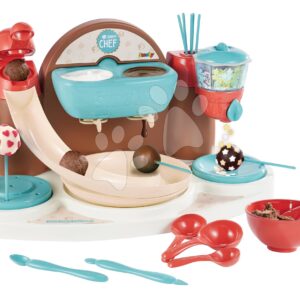 Hravá kuchařka s recepty a formami Chef Cake Pops Factory Smoby na výrobu lízátek a čokoládových bonbonů s doplňky od 5 let