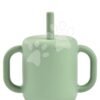Hrnek pro miminka Silicone Straw Cup Beaba Sage Green s brčkem na učení se pít zelený od 8 měsíců - Image 2