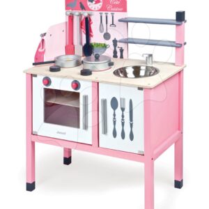 Janod dřevěná kuchyňka Mademoiselle Maxi Cooker 06533 růžová