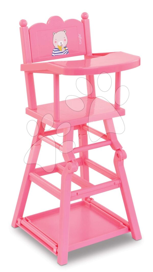 Jídelní židle High Chair Pink Corolle pro 36–42 cm panenku růžová
