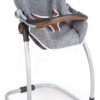 Jídelní židle s autosedačkou a houpačkou DeLuxe Pastel Maxi Cosi&Quinny Grey Smoby trojkombinace s bezpečnostním pásem - Image 2
