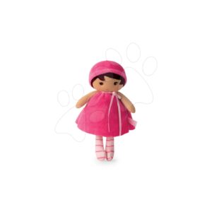 Kaloo panenka pro miminka Emma K Tendresse 18 cm v růžových šatech z jemného textilu v dárkovém balení 962096