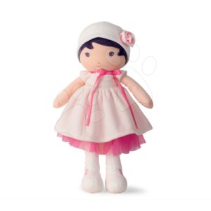 Kaloo panenka pro miminka Perle K Tendresse 40 cm v bílých šatech z jemného textilu v dárkovém balení 962089