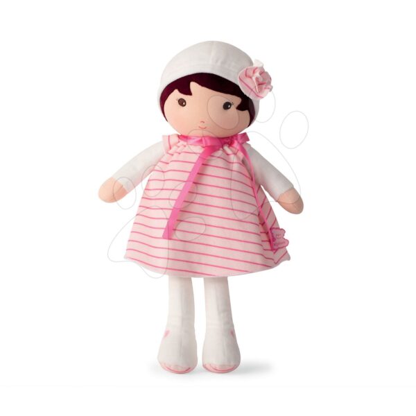 Kaloo panenka pro miminka Rose K Tendresse 40 cm v proužkovaných šatech z jemného textilu v dárkovém balení 962088