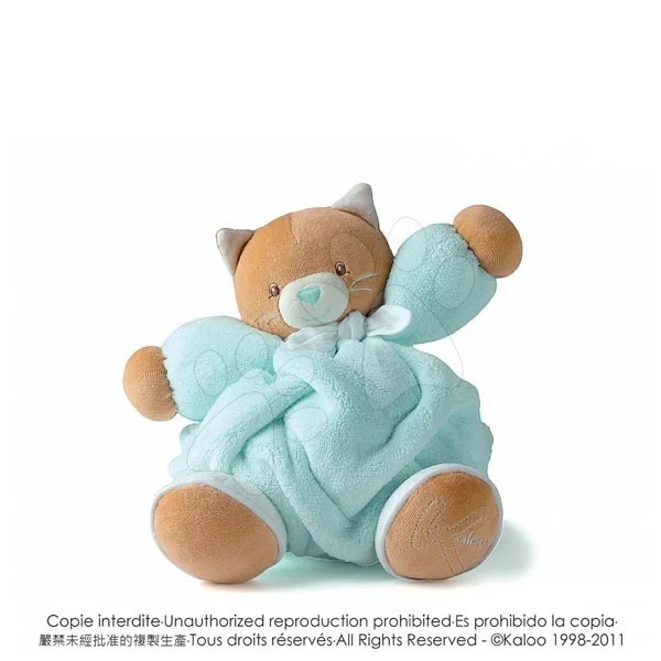Kaloo plyšová kočka Plume-Aqua Cat 969465 tyrkysová