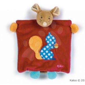 Kaloo plyšová myš Colors-Doudou Puppet Mouse Squirrel 963263 červená