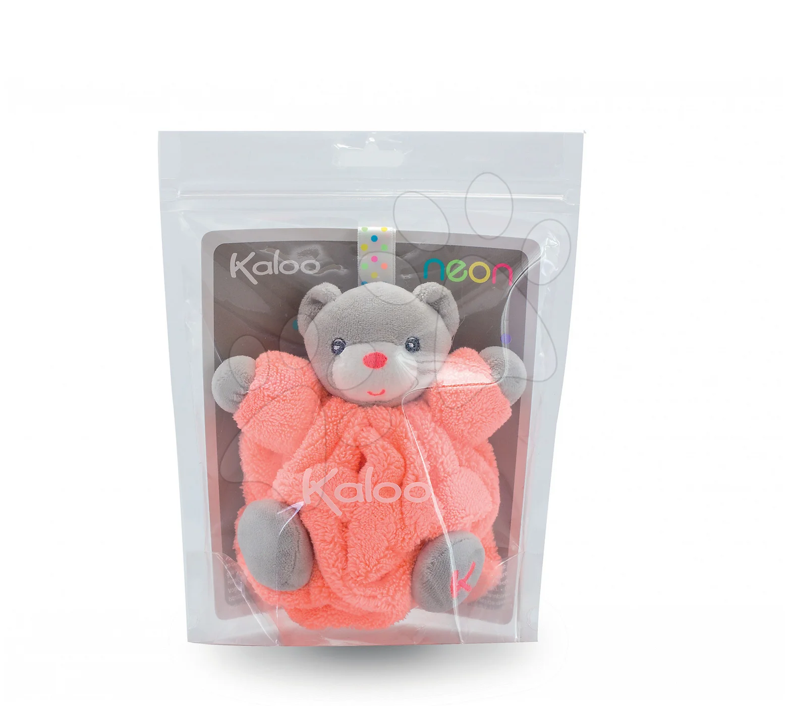 Kaloo plyšový medvídek Plume-Mini Neon 962312-3 oranžový - Obrázek 2