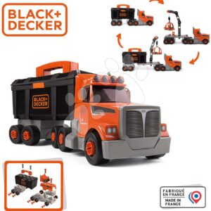 Kamion s pracovním kufříkem Black&Decker Truck Smoby a 60 doplňků s nářadím