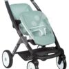 Kočárek pro dvojčata s polohovatelnými sedačkami Maxi Cosi Twin Pushchair Sage Smoby pro 42 cm panenku výška rukojeti 65 cm olivový - Image 2
