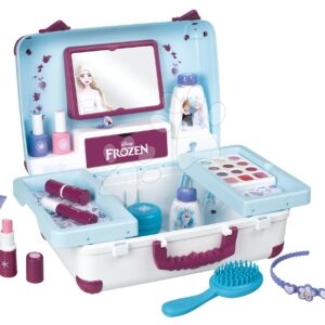 Kosmetický kufřík Frozen My Beauty Vanity Smoby pro kadeřnici nehtové studio a make up kosmetičku s 13 doplňky