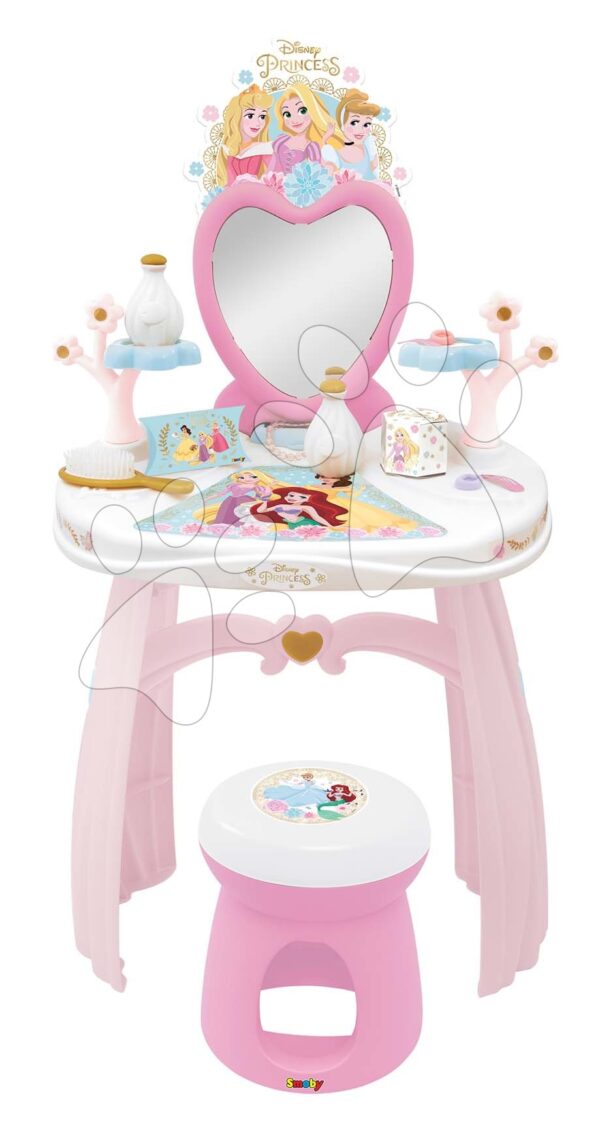 Kosmetický stolek Disney Princess Dressing Table Smoby s 10 doplňky
