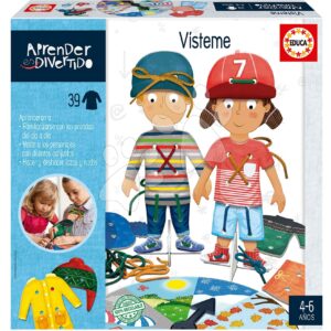 Kreativní tvoření Aprender es divertido vísteme Educa Obleč si svou figurku 39 doplňků od 4 let