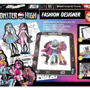 Kreativní tvoření s tabletem Fashion Designer Monster High Educa Vytvoř si módní návrhy panenek 4 modely od 5 let