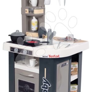 Kuchyňka elektronická Tefal Studio Kitchen 360° Smoby s realistickými zvuky 27 doplňků 100 cm výška